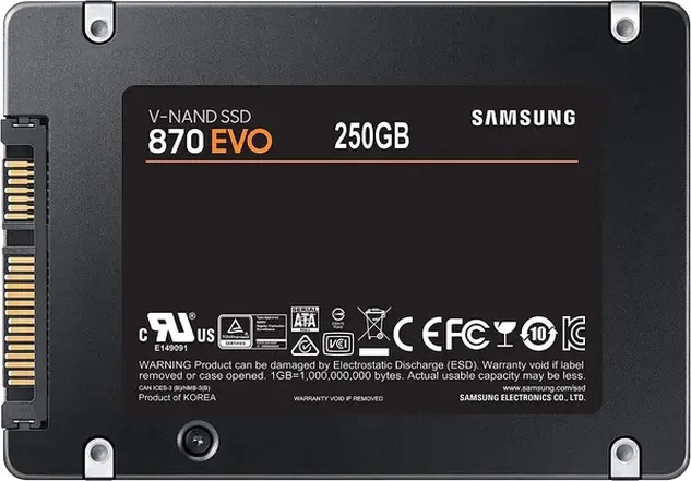 اس اس دی اینترنال سامسونگ مدل EVO 870 ظرفیت 250 گیگابایت