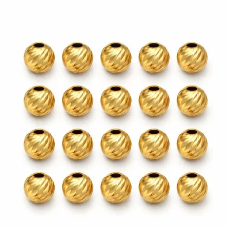 <em>طلا</em> گرمی 18 عیار گالری <em>طلای</em> مهر مدل گوی تراش البرنادو کد MO0217-2 بسته 20 عددی 2.00