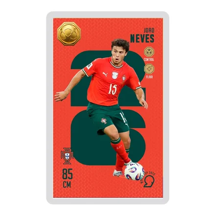 <em>طلا</em> گرمی 18 عیار سوت مدل نوس NEVES طرح کارت فوتبالی جام جهانی 2026 کد SO10145026