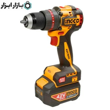 دریل شارژی 42 ولت چکشی براشلس اینکو مدل CIDLI426981