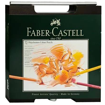 مداد رنگی 72 رنگ جعبه چوبی فابرکاستل مدل POLYCHROMOS