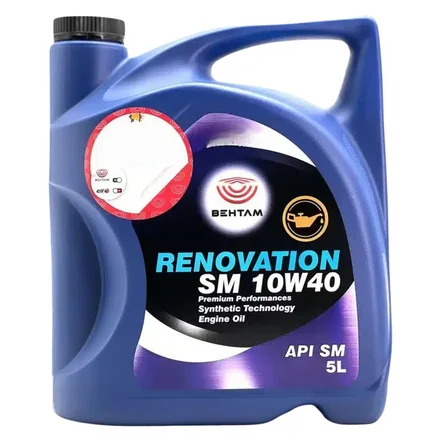 بهتام رنوویشن (SM 10W40) 5 لیتری پلاستیکی