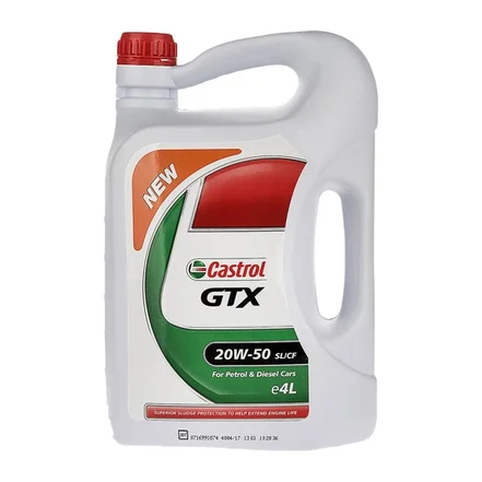 کاسترول جی تی ایکس (SL 20W50) 4 لیتری پلاستیکی