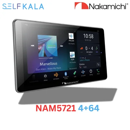 مانیتور خودرو پراید 131 برند ناکامیچی 4+64 مدل NAM5721 با قاب