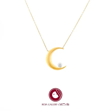 گردنبند ماه و مروارید - کد N-79153