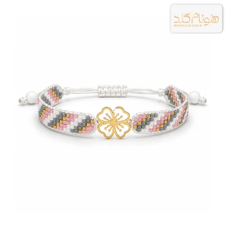 دستبند طلا میوکی گل BMIU۱۴۴