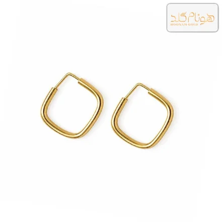 گوشواره طلا مربع مفتولی e۱۴۲