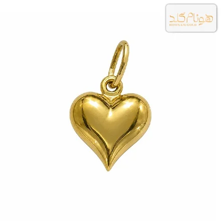 پلاک طلا سه بعدی قلب حس M۱۰۳