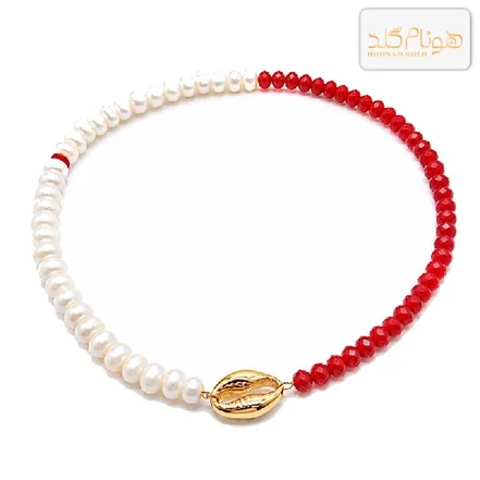 گردنبند طلا مهره صدف CH۵۹۰