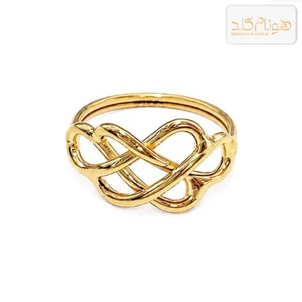 انگشتر طلا گره بی نهایت R1002