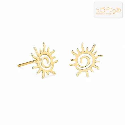 گوشواره طلا میخی آفتاب E803