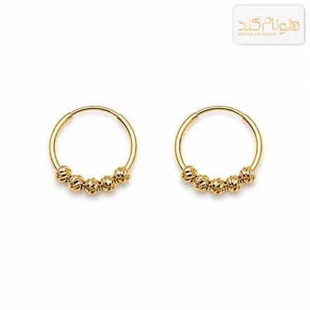 گوشواره طلا حلقه ای البرنادو E29