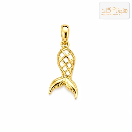 پلاک طلا پری دریایی کوچولو مینیمال M804