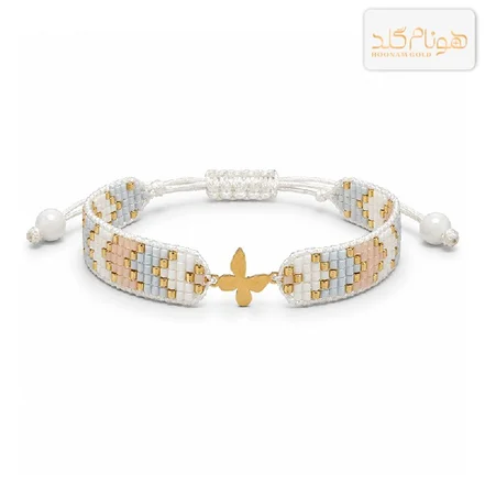 دستبند طلا میوکی پروانه BMIU۱۴۶