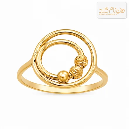انگشتر طلا هاله R982