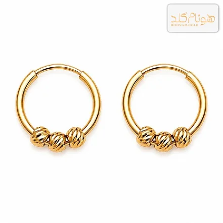 گوشواره طلا حلقه ای البرنادو کوچک E۱۸۷