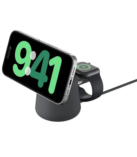 پایه شارژ وایرلس بلکین مدل Belkin BoostCharge Pro 2-in-1