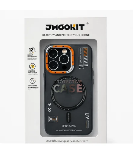 قاب آیفون مگ‌ سیف جی ام گو کیت مدل JMGOKIT Case مناسب برای آیفون ۱۳ پرو مکس | رنگ خاکستری مات