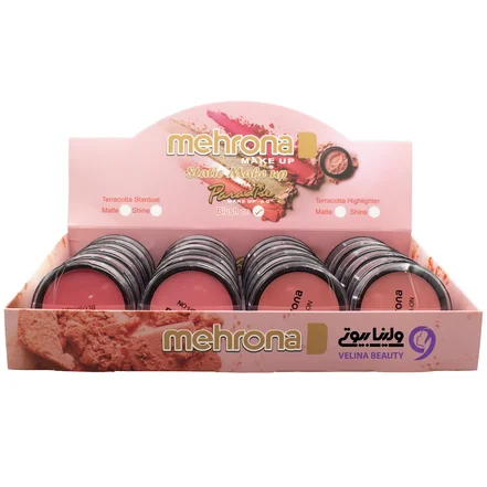رژگونه بافت ابریشمی مهرونا 15گرم (8 رنگ)
