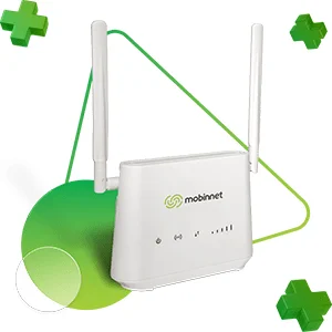 مودم سیم کارتی مدل Mobinnet-4200 بهمراه بسته 3ماهه 30 گیگ و سیم کارت مبین نت