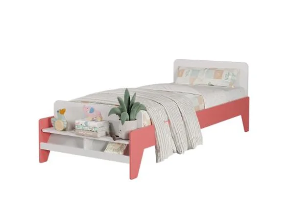 تخت خواب دخترانه یک نفره ساده BS804
