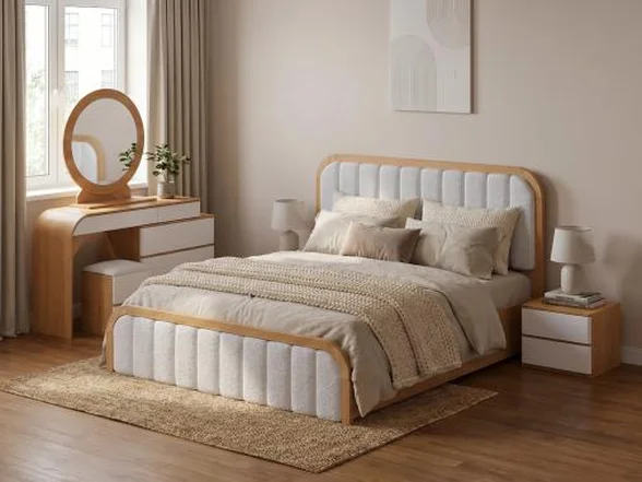 سرویس خواب دو نفره مدرن چوبی دنیا