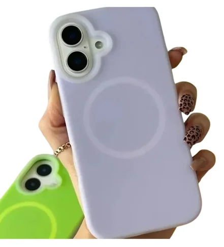 کاور سیلیکونی مگ سیف دار پاستلی برای گوشی آیفون iPhone 16