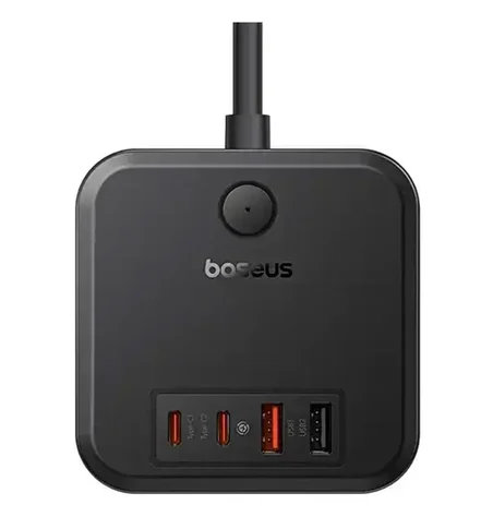 شارژر رومیزی 30W باسئوس مدل PowerCombo 3AC+2U+2C طول کابل 1.5 متر