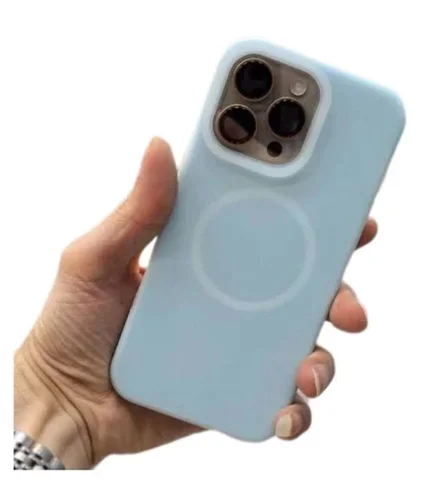 کاور سیلیکونی مگ سیف دار پاستلی برای گوشی iPhone 16 pro