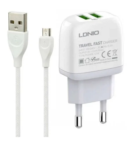 شارژر دیواری الدینیو مدل A2219 به همراه کابل شارژ MicroUSB