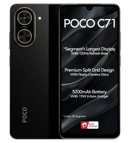 گوشی موبایل شیائومی مدل پوکو C71 4G ظرفیت 64 گیگابایت رم 3 گیگابایت