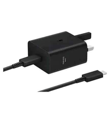 شارژر دیواری سامسونگ 25 وات مدل EP-T2510 به همراه کابل تایپ سی (سه پین)