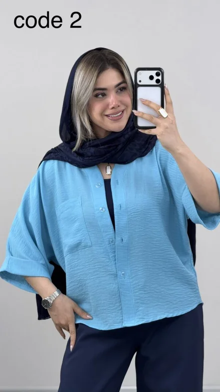 شومیز مدل ژیوا کد 09763 A-20