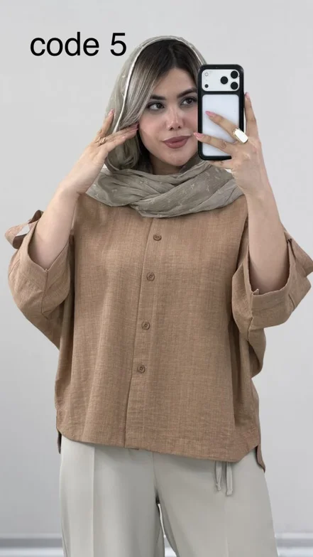شومیز مدل جوانه کد 09863 A-8