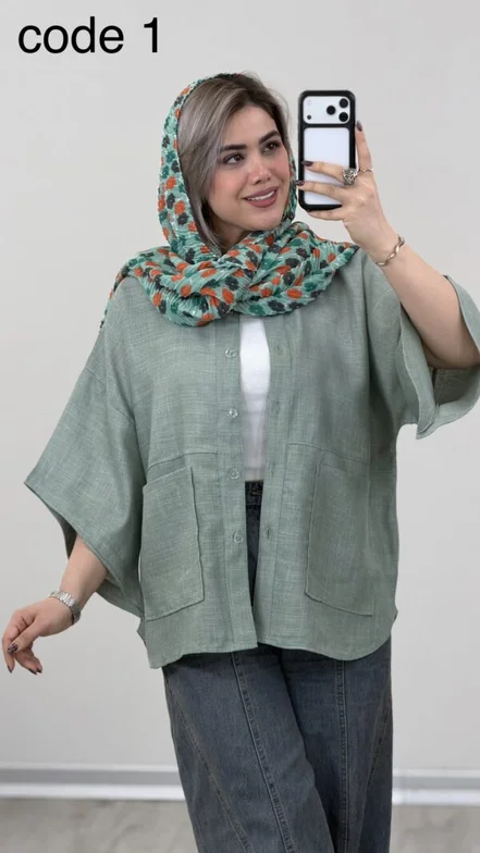 شومیز مدل بنیس کد 09418 B-12