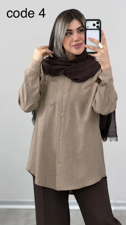 شومیز مدل زربانو کد 09835 B-15