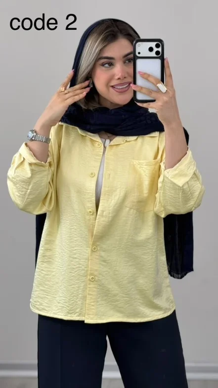 شومیز سیلک مدل آذر کد 09868 B-8