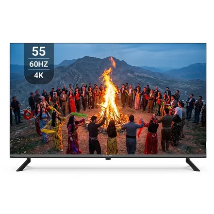 تلویزیون هوشمند 55 اینچ هانوفر 4K؛ سینمای خانگی هوشمند با گارانتی 12 ماهه رسمی آلفا