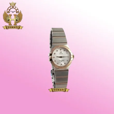 <em>ساعت</em> مچی <em>زنانه</em> امگا کانستلیشن OMEGA CONSTELLATION OMCL02 نقره ای رزگلد (صفحه نقره ای)