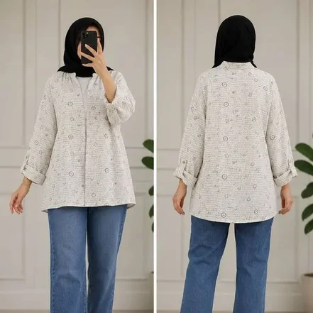 مانتو لینن سایز بزرگ