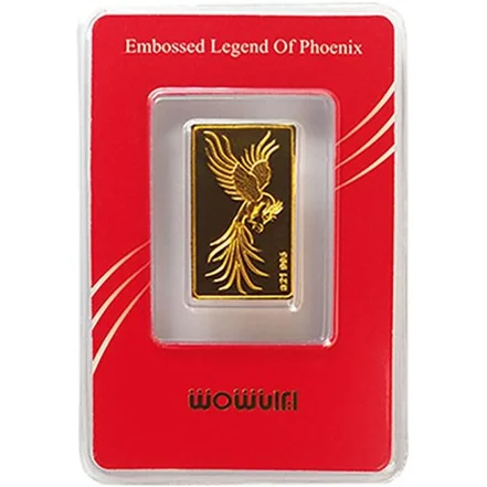 شمش <em>طلا</em> ۰.۱۰۰ گرمی ۲۴ عیار ایران شمش سیمرغ