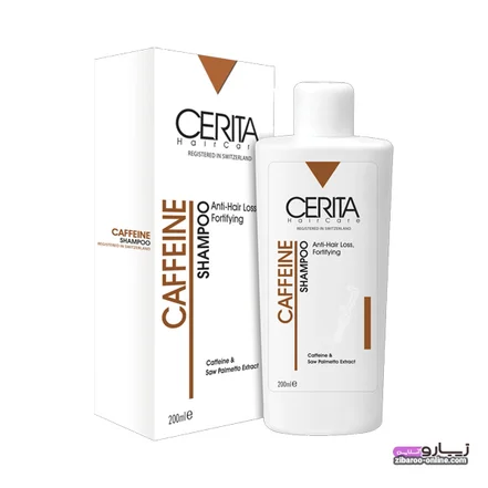 شامپو سریتا کافئین CERITA | کاهش ریزش مو و تقویت ریشه‌ها