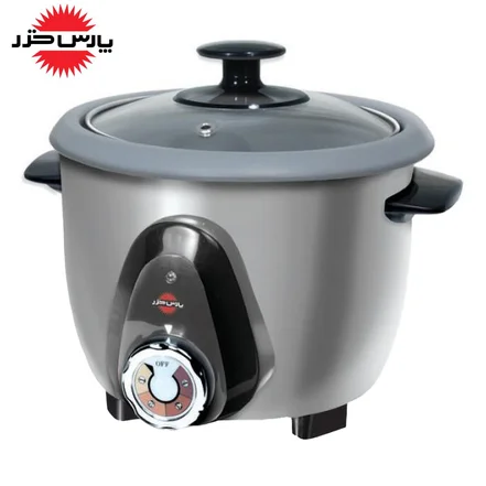 پلوپز پارس خزر RC61TS-220V استیل 2 نفره