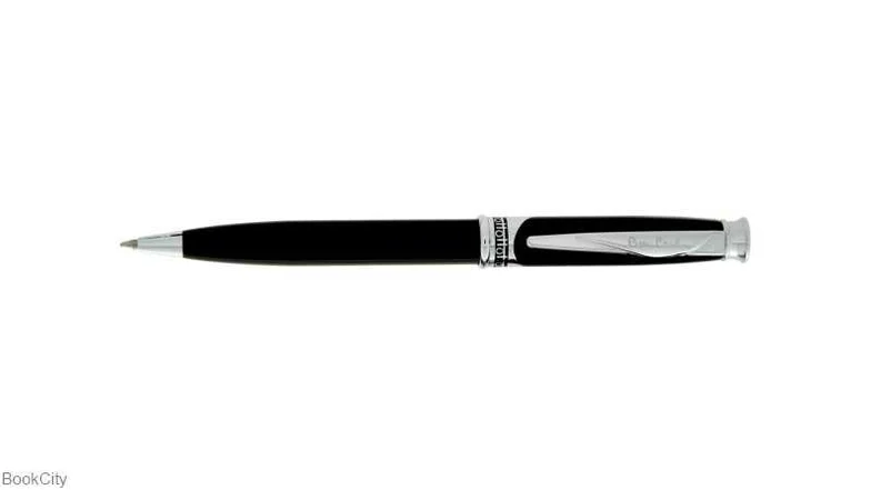 خودکار لاک مشکی گیره استیل Pierre Cardin Jupiter