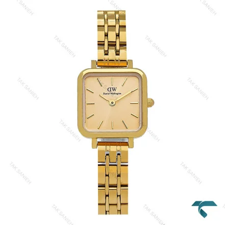 ساعت طلایی DW زنانه مربعی فلزی DW-8616-L
