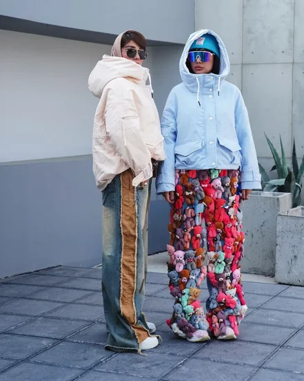 کاپشن دخترانه کراپ نگين دار