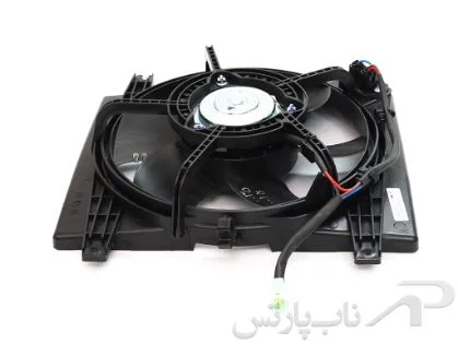 موتور فن کامل رادیاتور دو دور با پروانه و دیاق پراید صبا برند ماد پارت