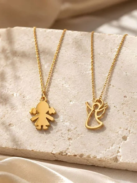 گردنبند بچه گانه فرشته کودک راست