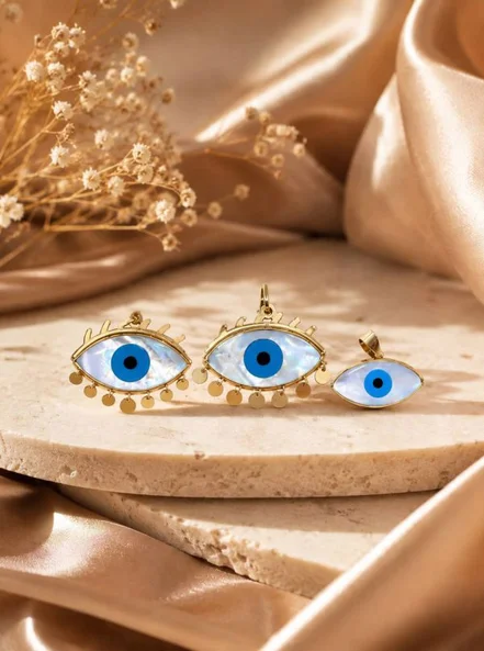 آویز مارکیز 7 پولک مژه وسط