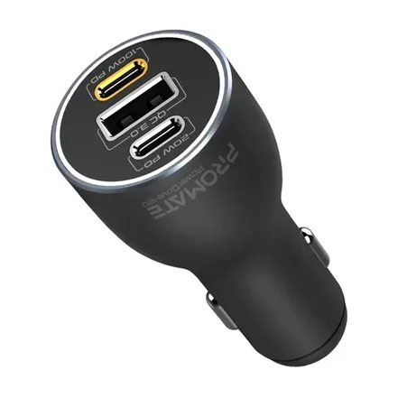 شارژر فندکی پرومیت RapidCharge مدل PowerDrive-120 120W - مشکی